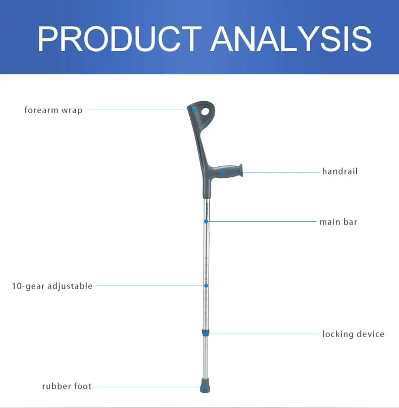 Adjustable Elbow Crutch
